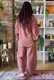 Vivienne Plaid Heathcliff Blouse Chestnut & Hazelnut